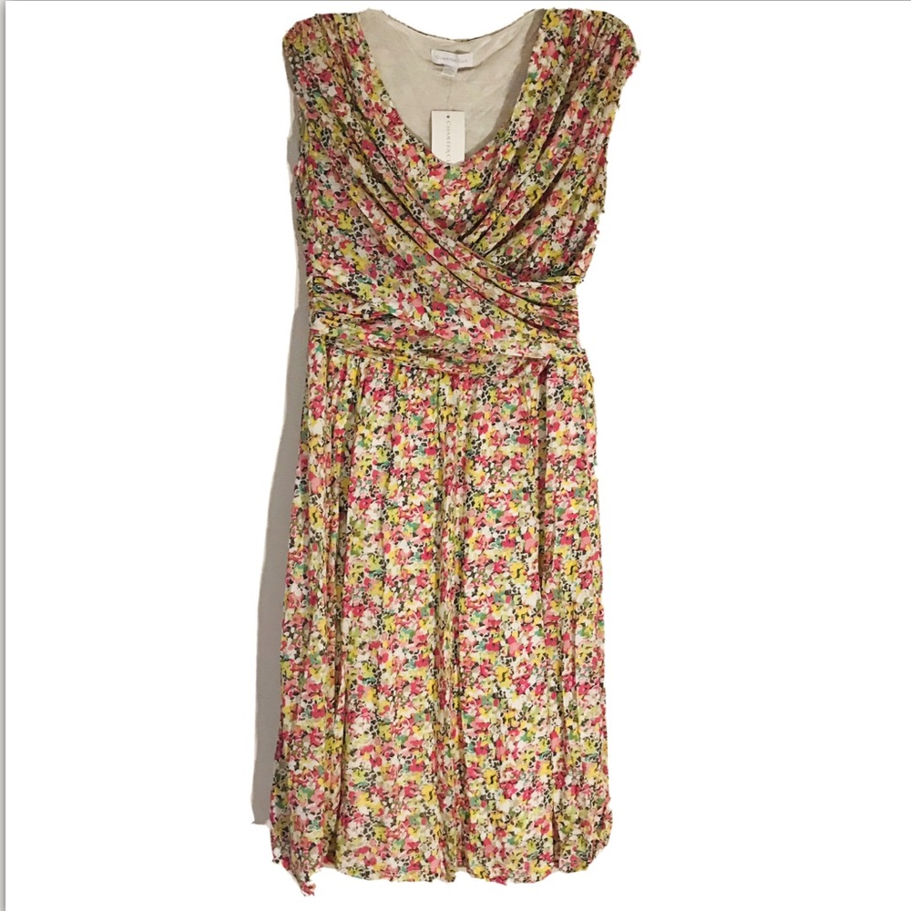 NWT- Macys Charter Club- Floral Wrap Dress sz: Med
